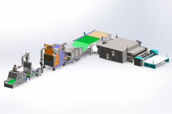 Linia produkcyjna wytłuczki HJ z poliestru